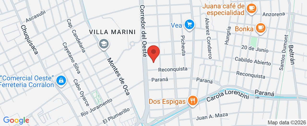 Mapa de la ubicación