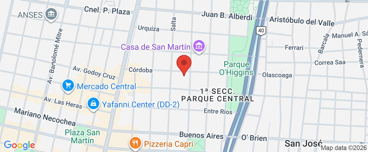 Mapa de la ubicación