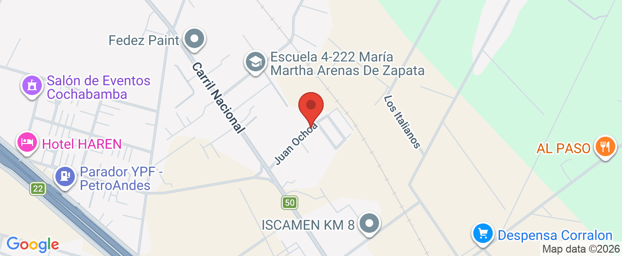 Mapa de la ubicación