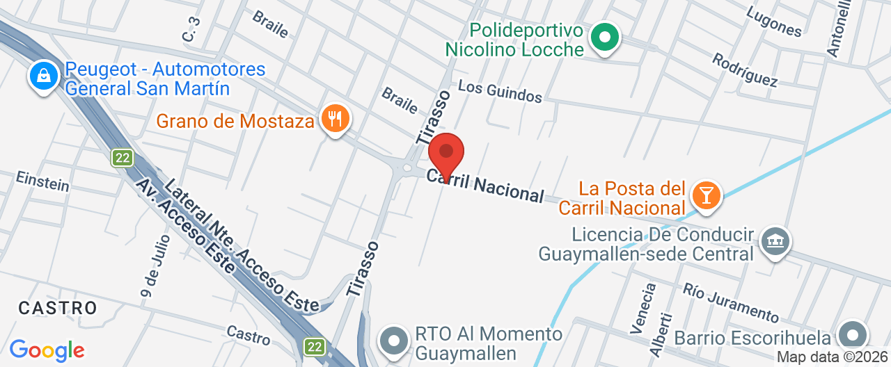 Mapa de la ubicación