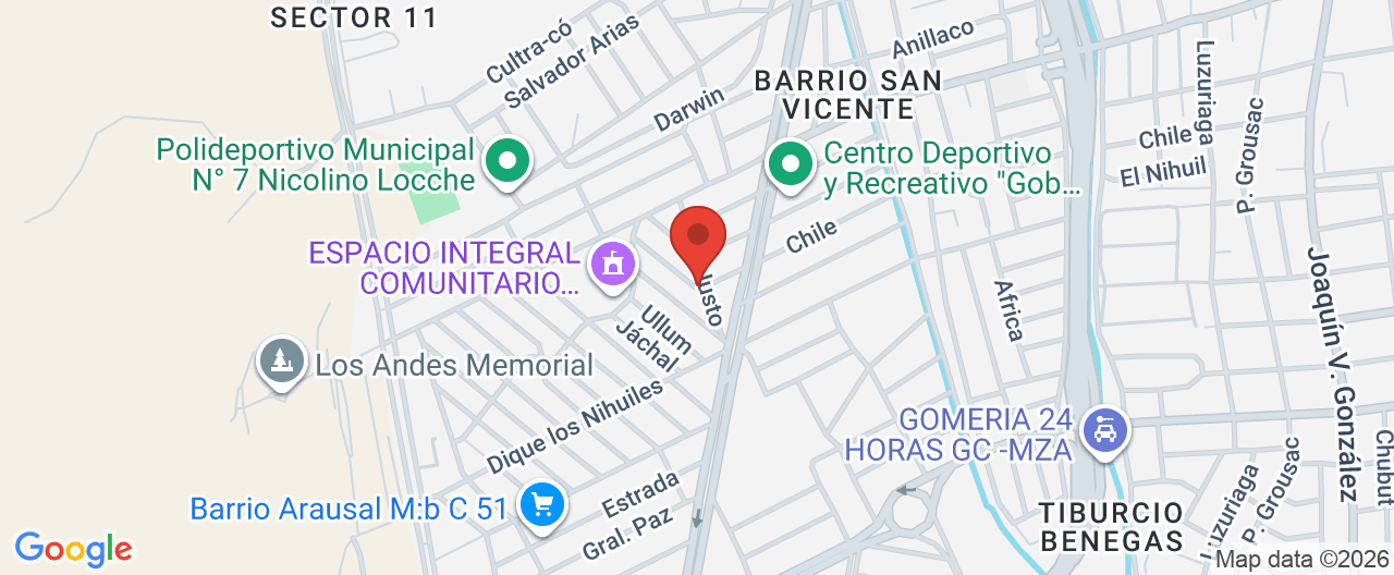 Mapa de la ubicación