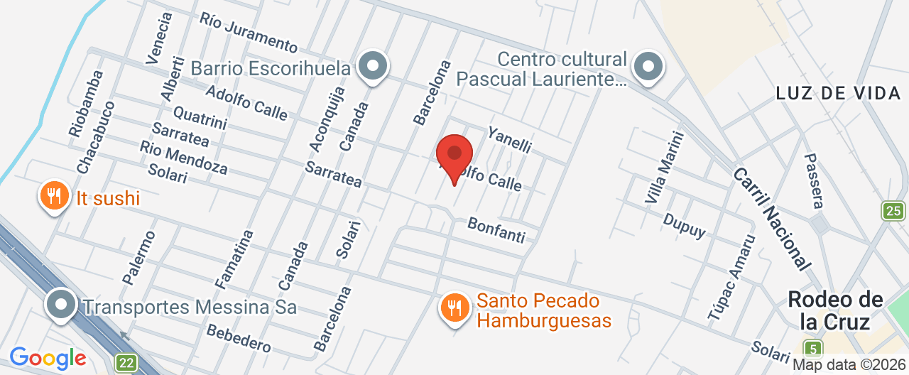 Mapa de la ubicación
