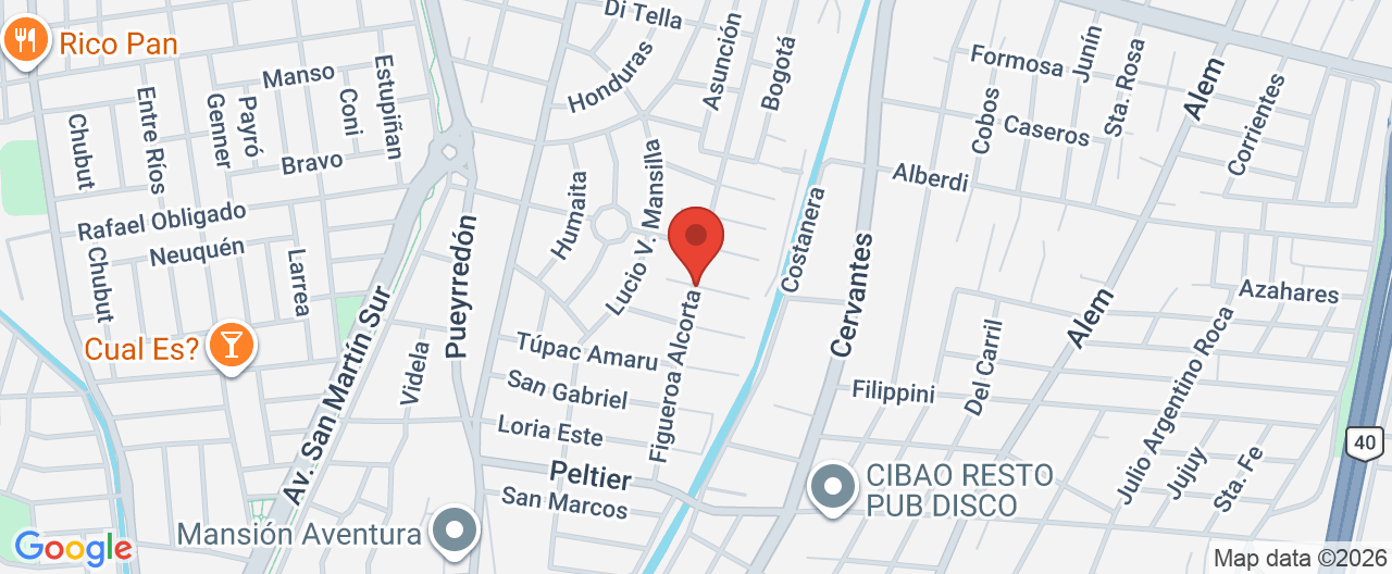 Mapa de la ubicación