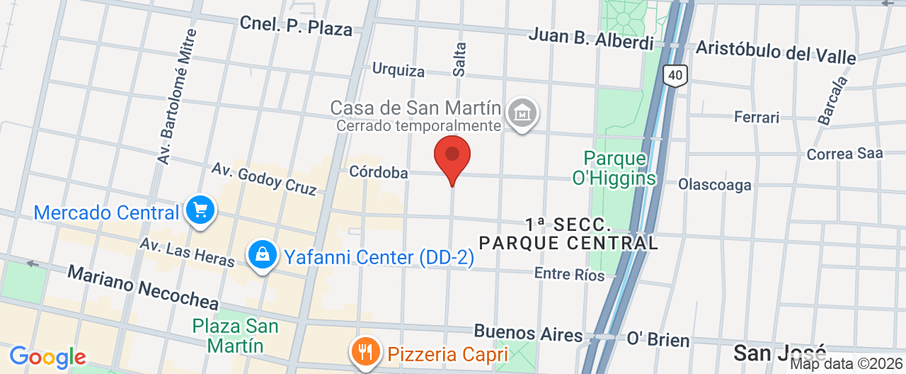 Mapa de la ubicación