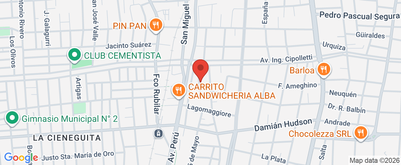 Mapa de la ubicación
