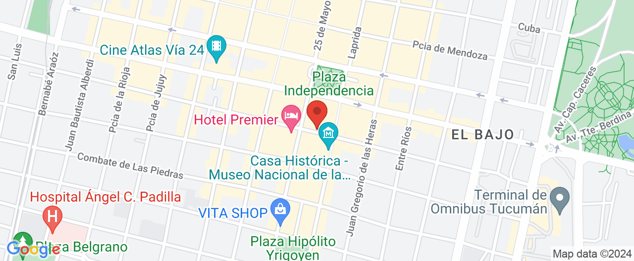 Mapa de la ubicación