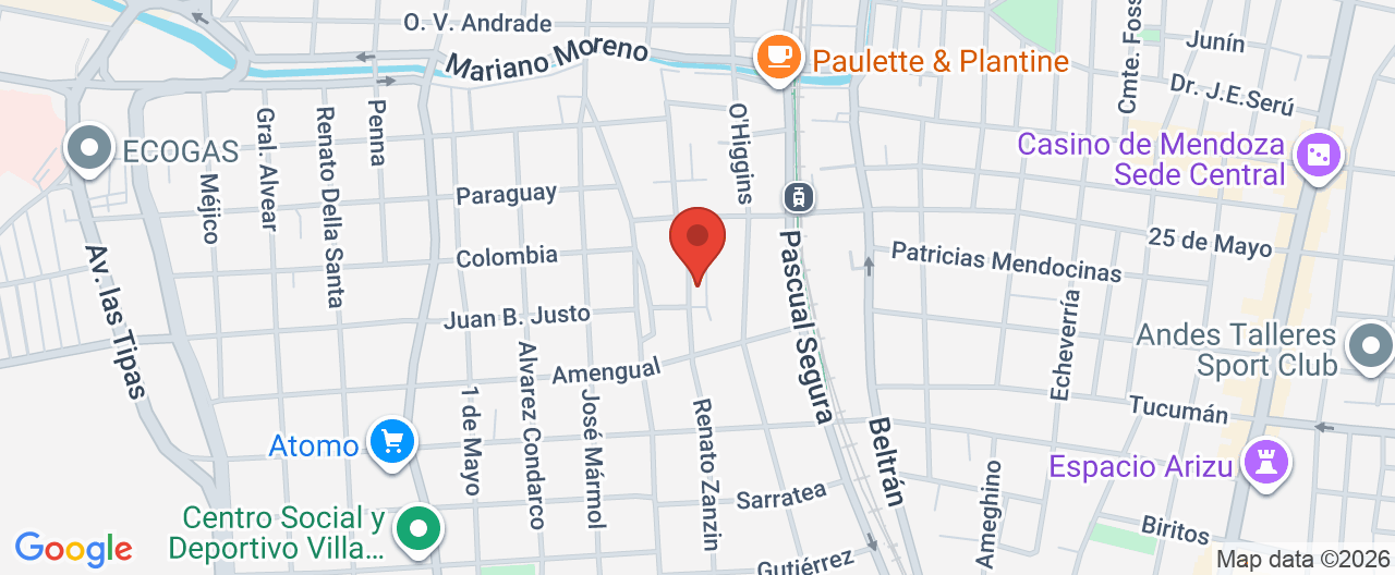 Mapa de la ubicación