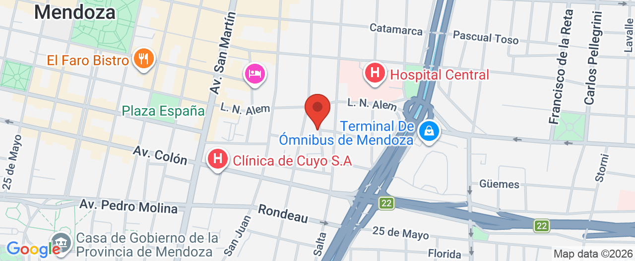 Mapa de la ubicación