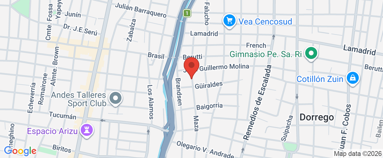Mapa de la ubicación