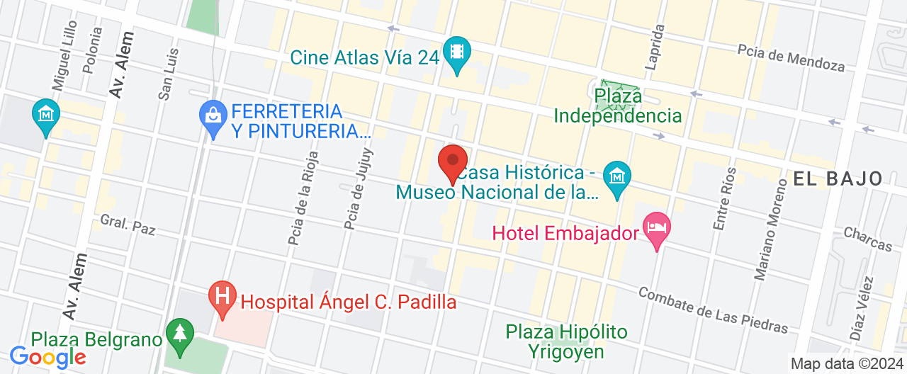 Mapa de la ubicación