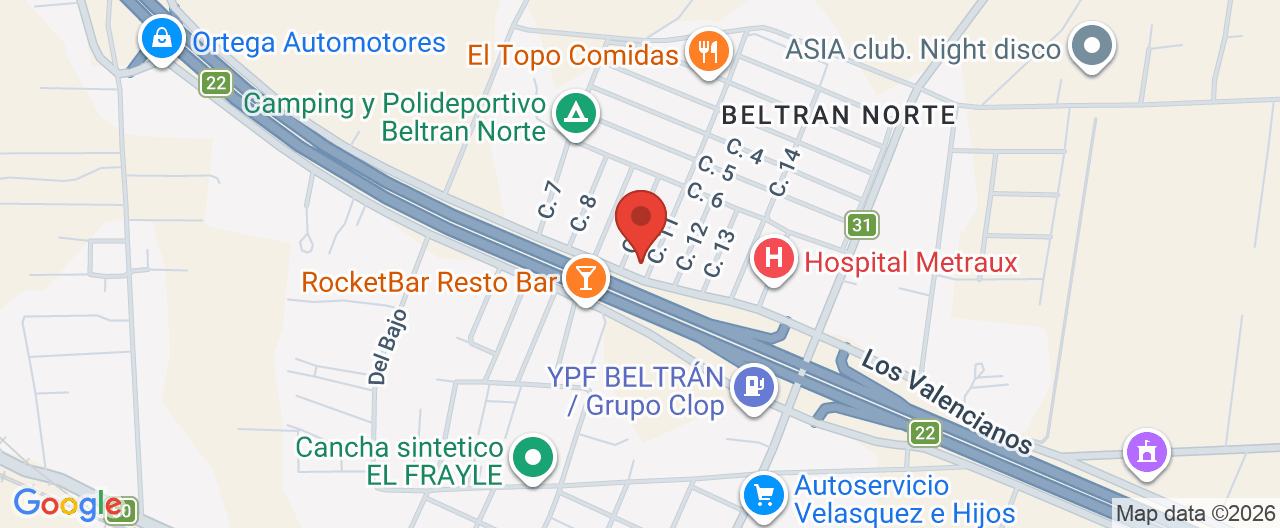 Mapa de la ubicación