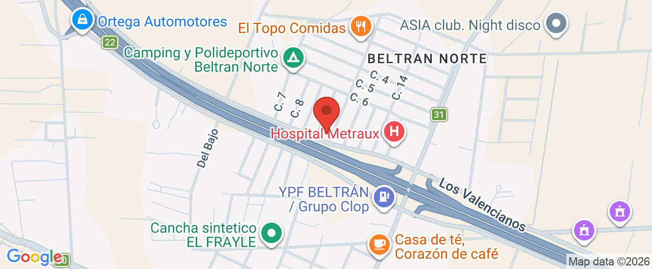 Mapa de la ubicación