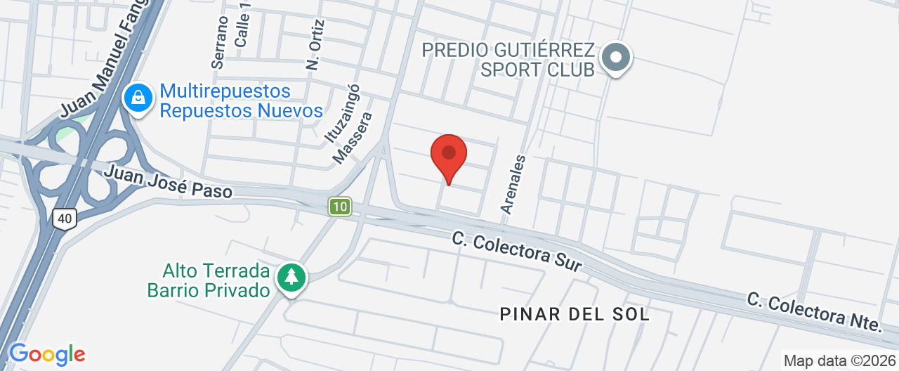 Mapa de la ubicación