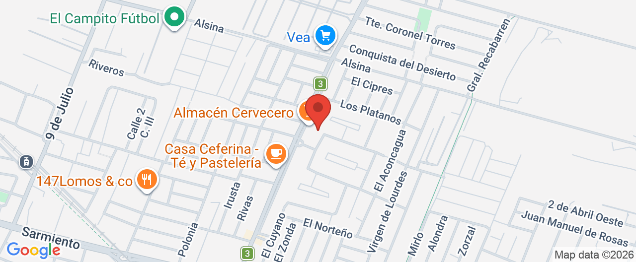 Mapa de la ubicación