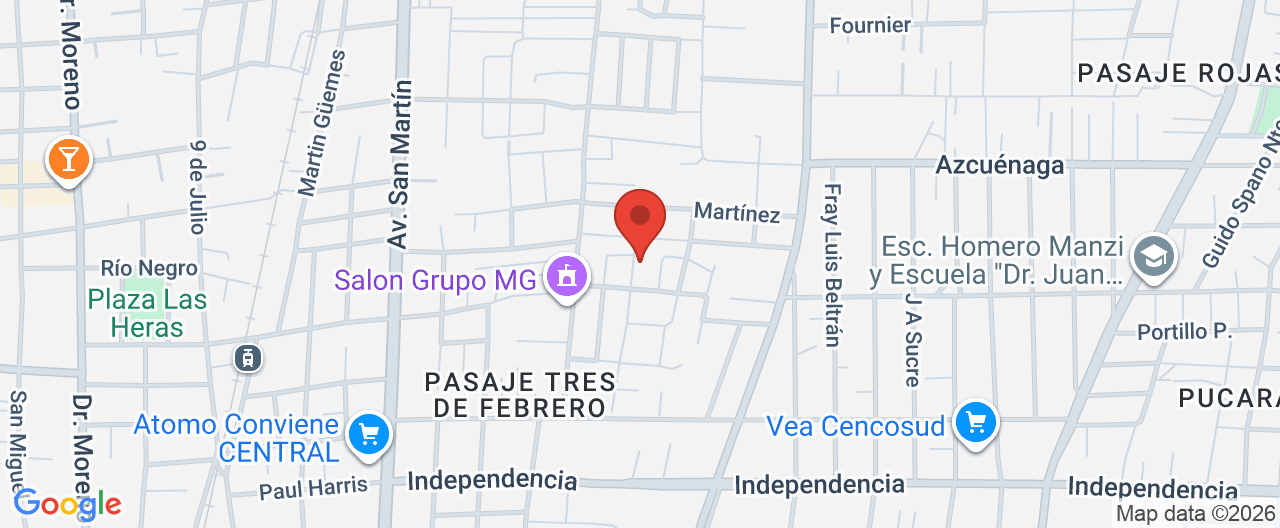 Mapa de la ubicación