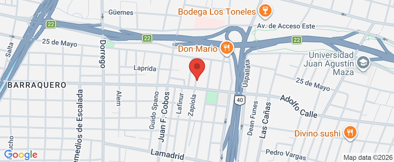 Mapa de la ubicación