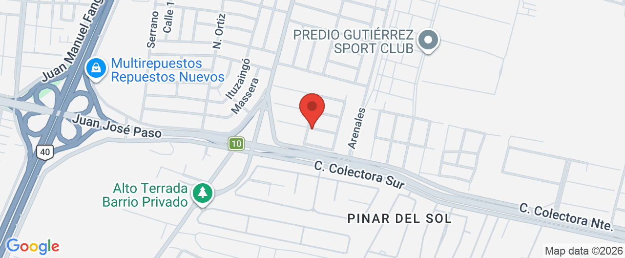 Mapa de la ubicación