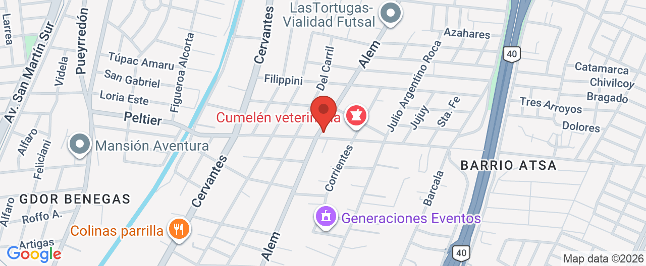 Mapa de la ubicación