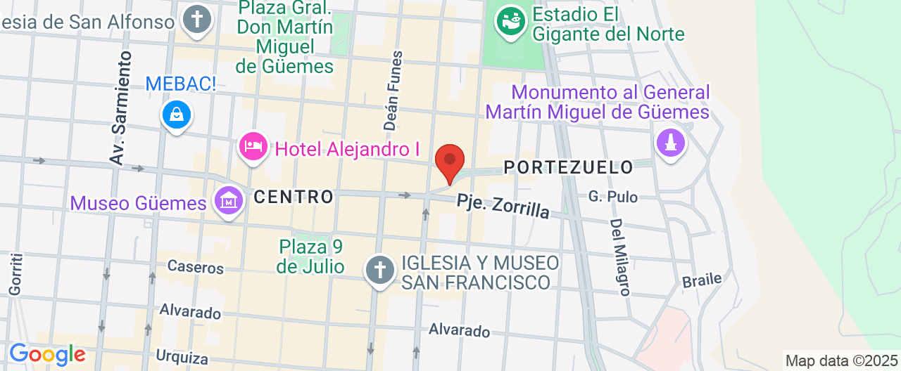Mapa de la ubicación