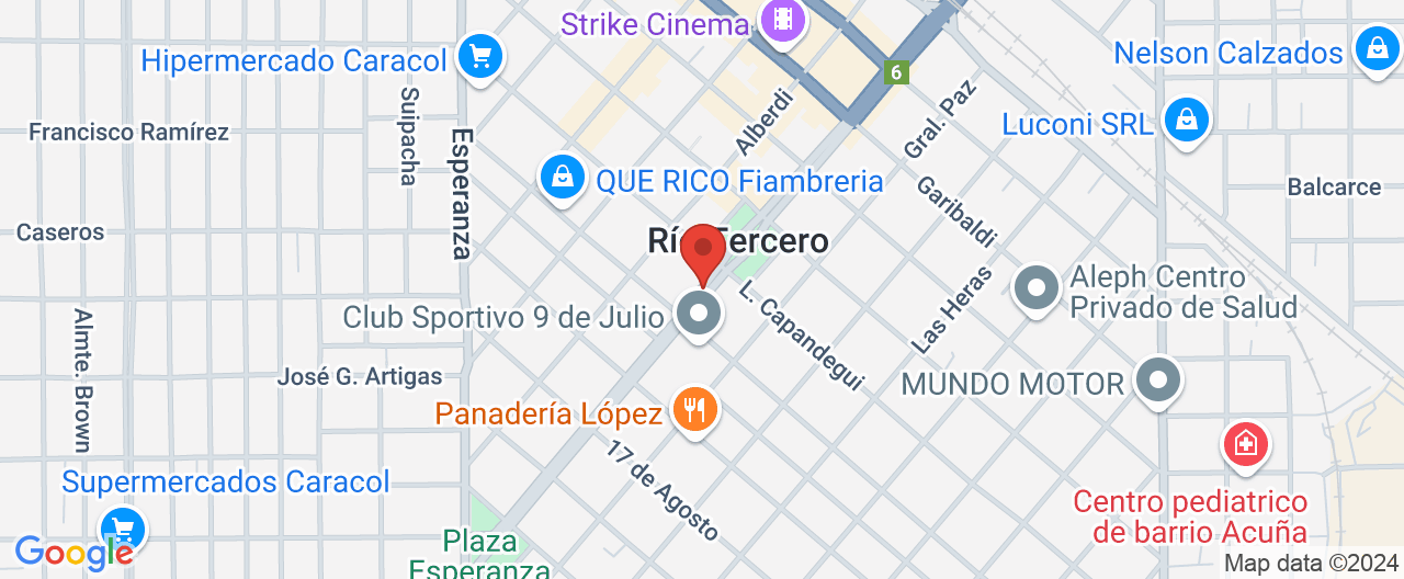 Mapa de la ubicación