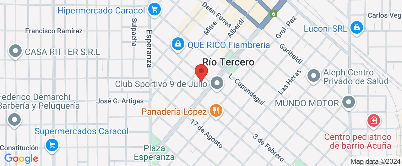 Mapa de la ubicación