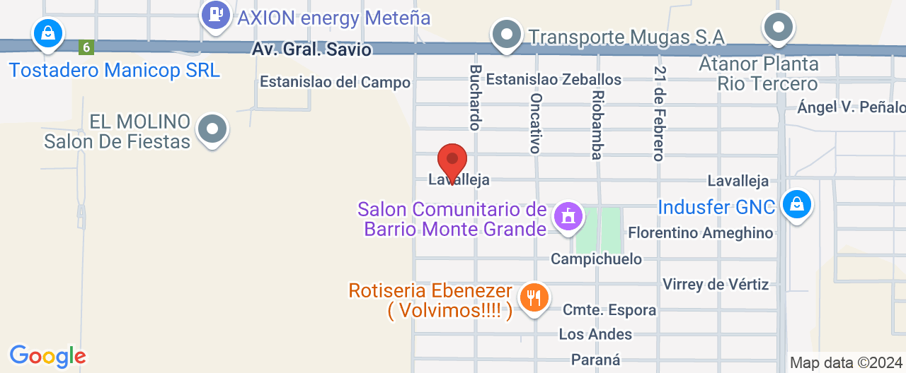 Mapa de la ubicación