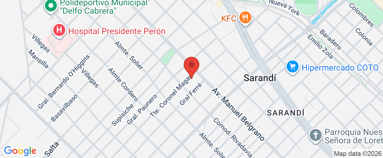 Mapa de la ubicación