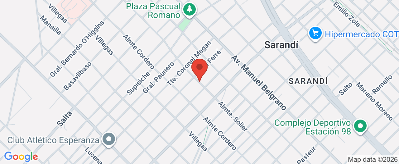 Mapa de la ubicación
