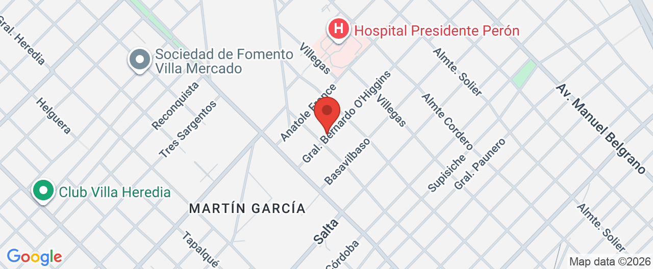 Mapa de la ubicación