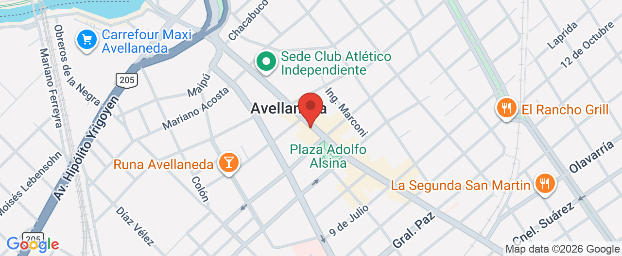 Mapa de la ubicación