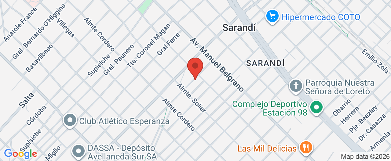 Mapa de la ubicación