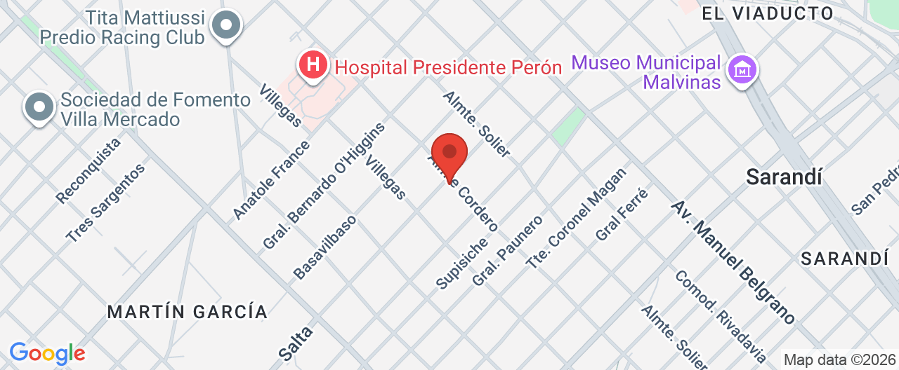 Mapa de la ubicación