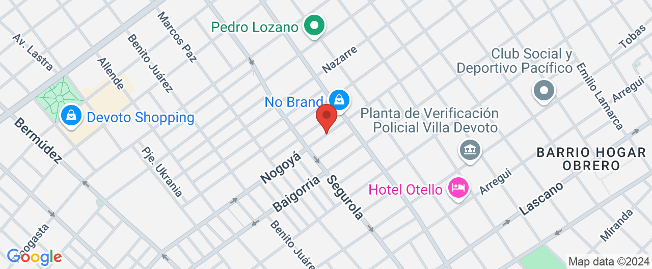Mapa de la ubicación