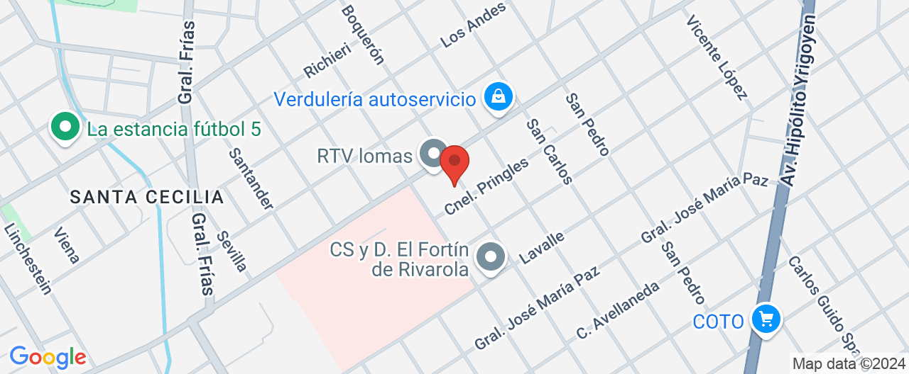 Mapa de la ubicación
