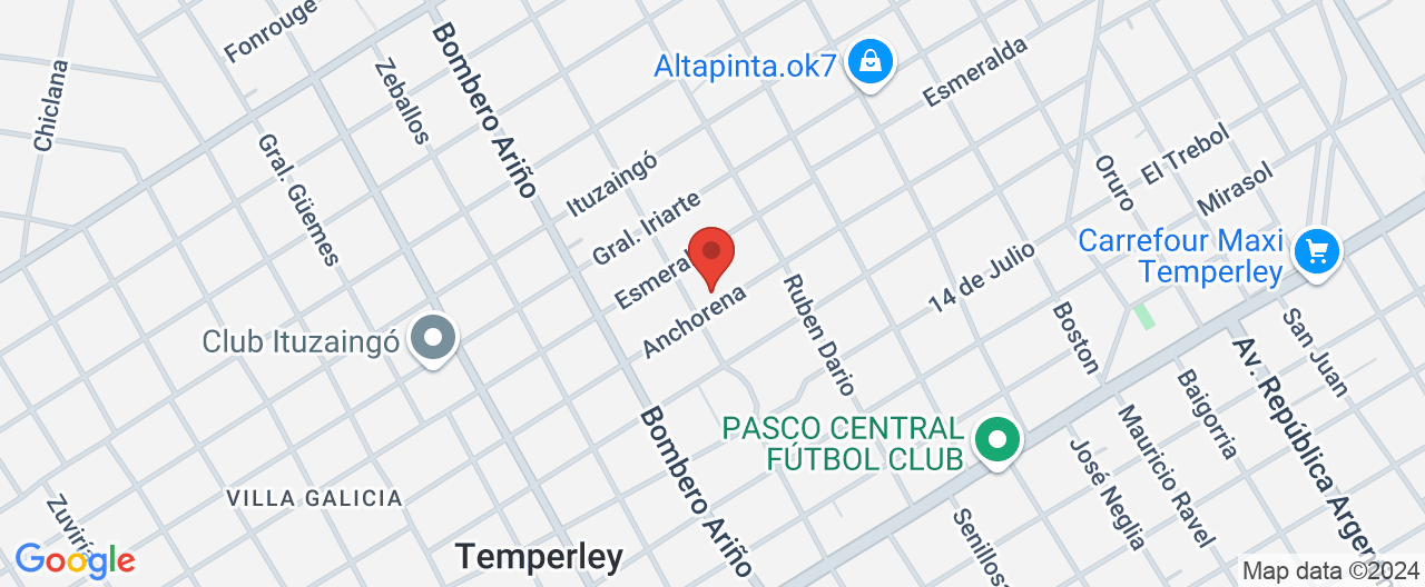 Mapa de la ubicación