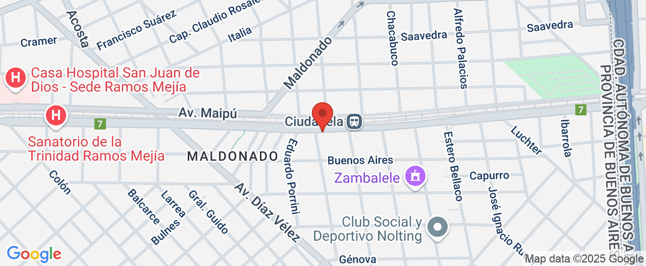 Mapa de la ubicación