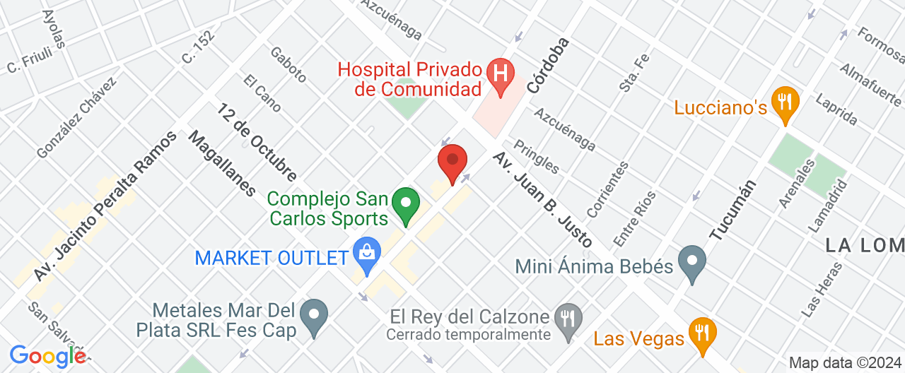 Mapa de la ubicación