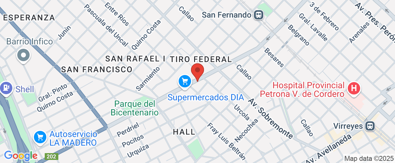 Mapa de la ubicación