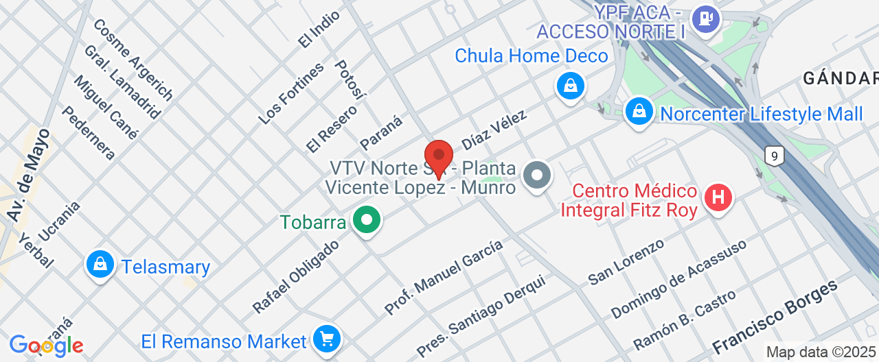Mapa de la ubicación