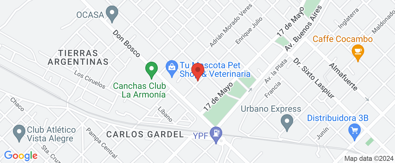 Mapa de la ubicación