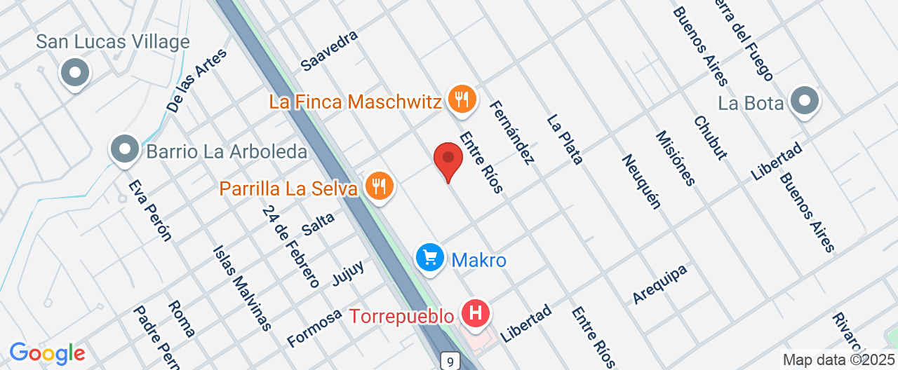 Mapa de la ubicación