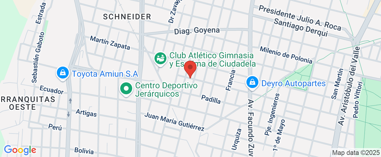 Mapa de la ubicación