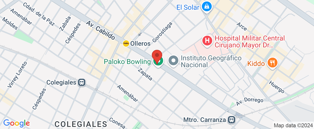 Mapa de la ubicación