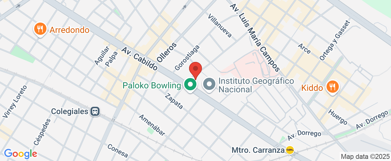 Mapa de la ubicación