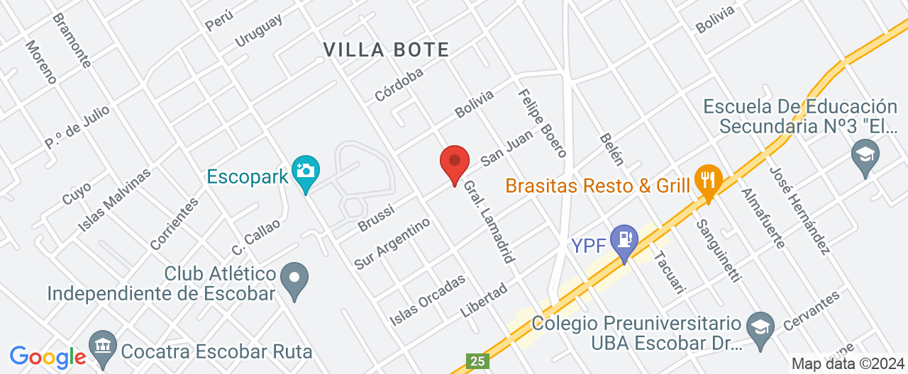 Mapa de la ubicación