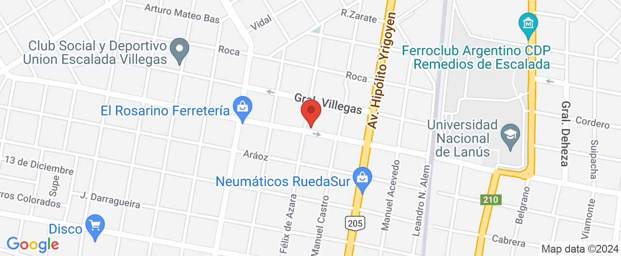 Mapa de la ubicación