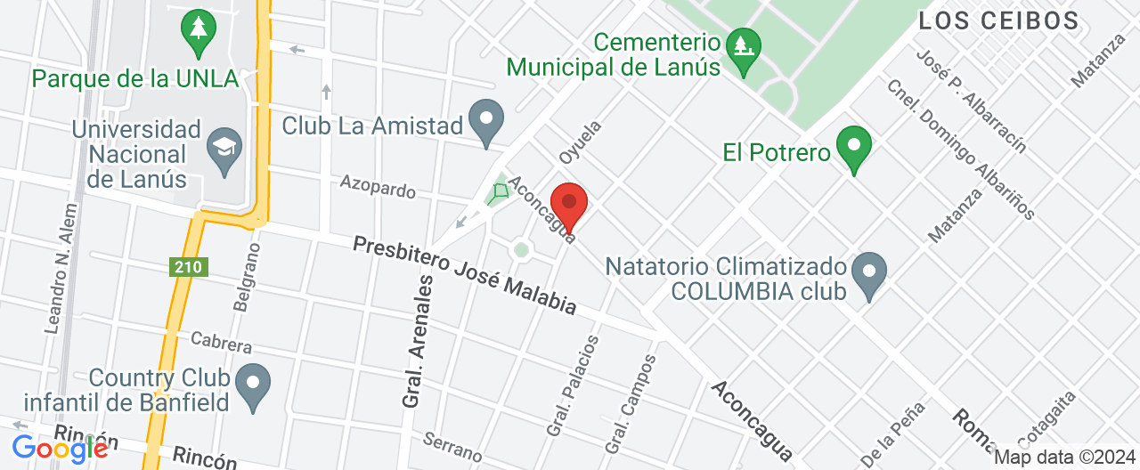 Mapa de la ubicación