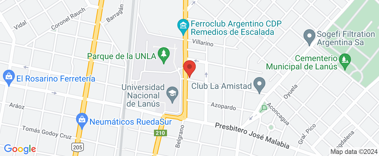 Mapa de la ubicación