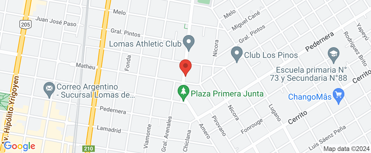 Mapa de la ubicación