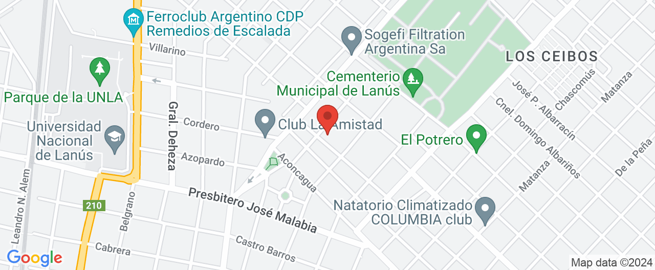 Mapa de la ubicación